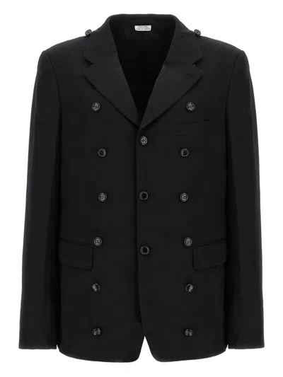 Comme Des Garçons Homme Deux Comme Des Garçons Homme Plus Double Layer Blazer Coat In Black