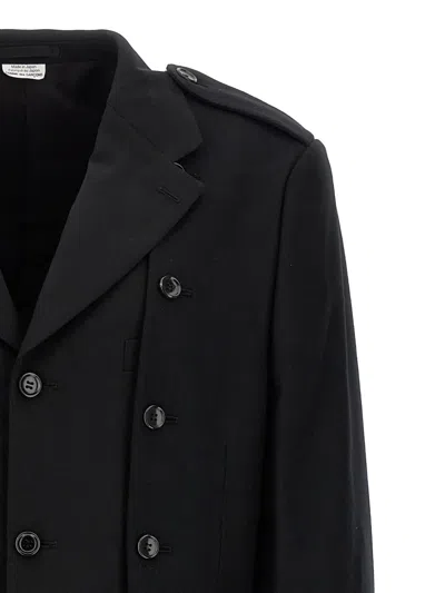 Comme Des Garçons Homme Deux Comme Des Garçons Homme Plus Double Layer Blazer Coat In Black