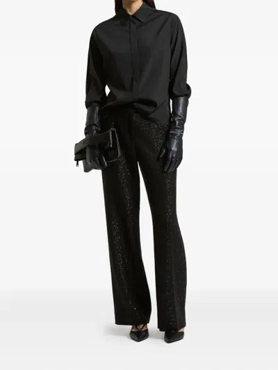 Peserico Long-sleeve Shirt In Black