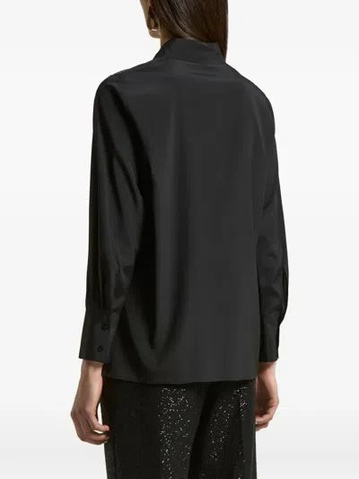 Peserico Long-sleeve Shirt In Black