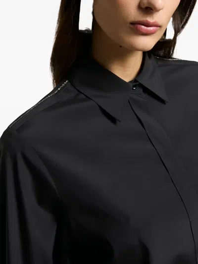 Peserico Long-sleeve Shirt In Black