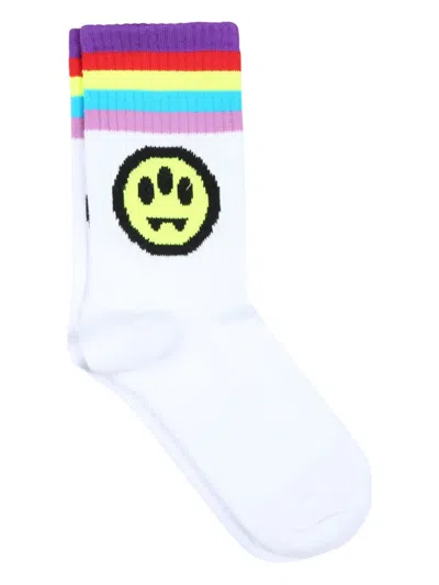 彩虹条纹针织袜