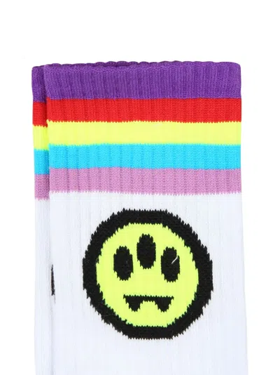 彩虹条纹针织袜