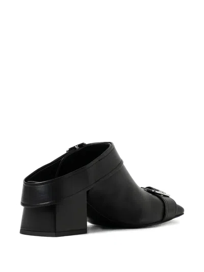 Courrèges Gogo Buckle Mules In Black