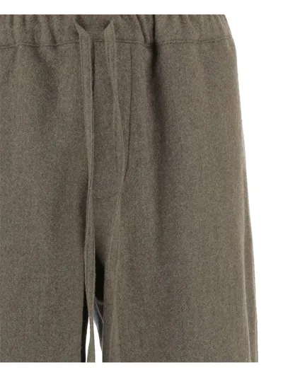 Darkpark Drawstring Wool Trousers In Green