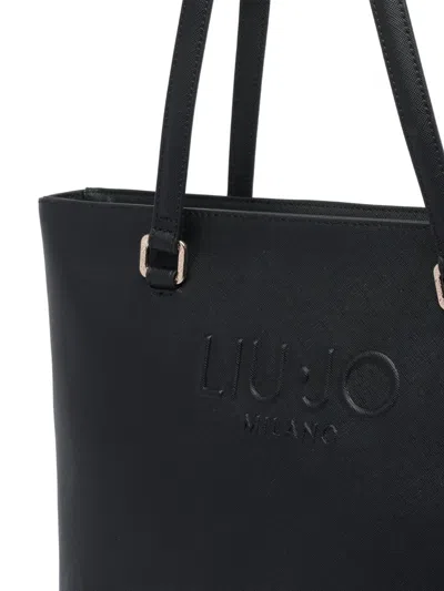 Liu •jo Rectangular Tote Bag Dual Handles In Black