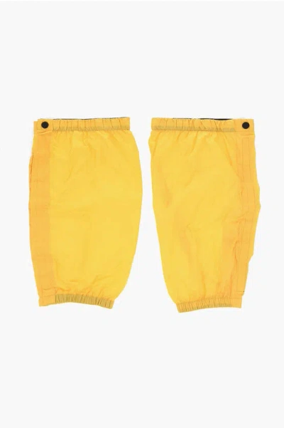 Dsquared2 Solid Color Gaiters With Velcro Closure In Yellow
