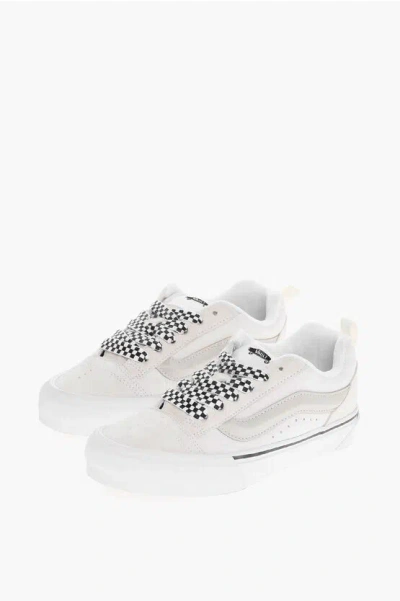 Vans Suede Skool Low-top Sneakers With Check Laces In Multi