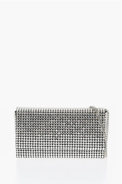 Amina Muaddi All-over Rhinestoned Superamini Paloma Pouch