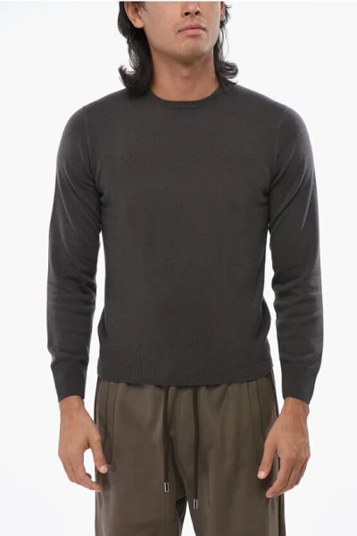 Cruciani Pure Cashmere Crewneck Sweater In Gray