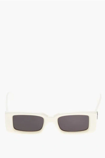 Off-white Solid Color Arthur Rectangular Sunglasses With Monogram In Burgundy