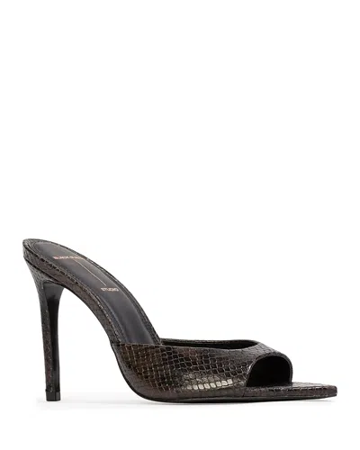 Black Suede Studio Women's Brea High Heel Sandals In Brown