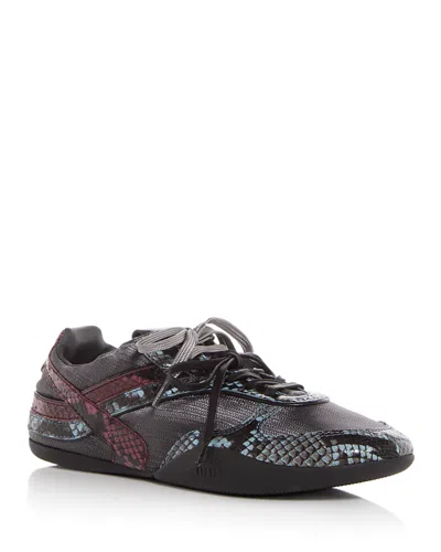 Miu Miu Women's Snake Embossed Sneakers In Multi