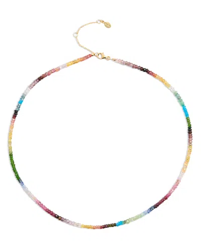 Shashi Aisha Gem Necklace, 14-16 In Multi