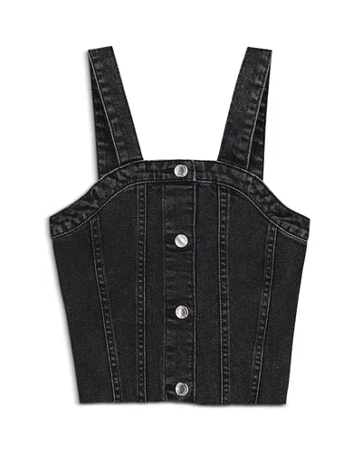 Dl1961 Girls' Cora Top - Big Kid In Black