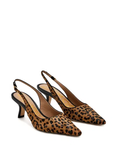 Sam Edelman Bianka Slingback Kitten Heels In Brown