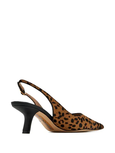 Sam Edelman Bianka Slingback Kitten Heels In Brown