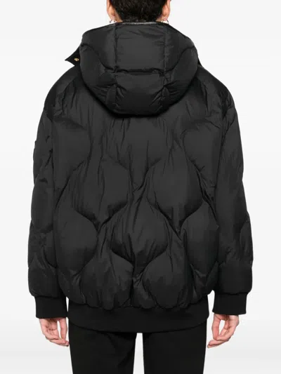 Pinko Puffer Jacket With Quilted Pattern In Black