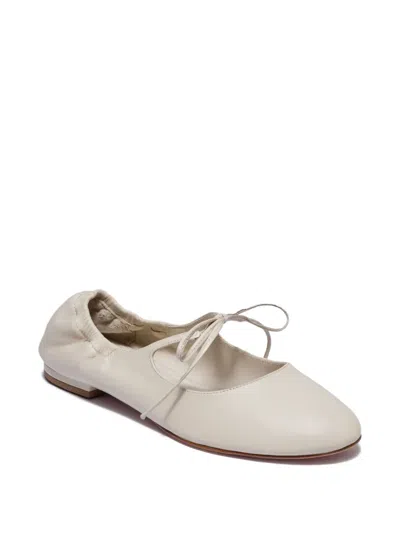 Bernardo 1946 Tie-fastening Elasticated Ballet Flats In Multi