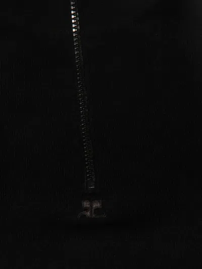 Courrèges Courregès Midnight Blue Wool Sweater In Blue