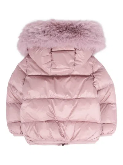 Colmar Lilac Down Jacket For Baby Girl With Logo In Purple
