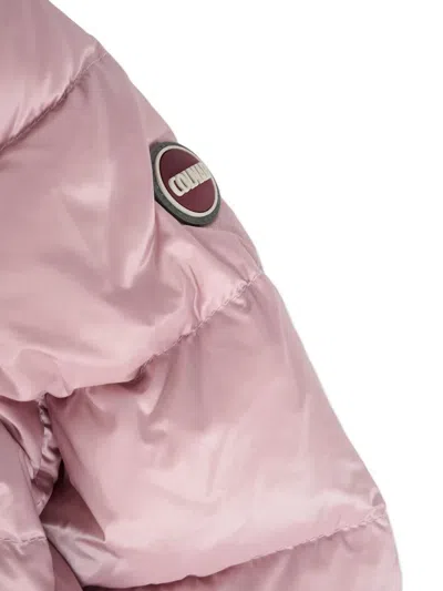 Colmar Lilac Down Jacket For Baby Girl With Logo In Purple