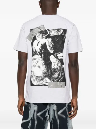 Off-white Tape-detail T-shirt In Multi