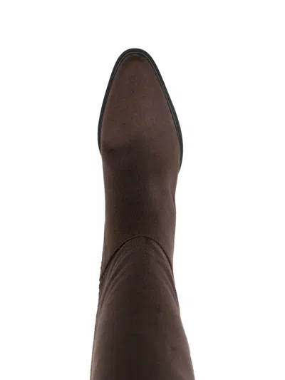 Michael Kors Lex Dark Brown Boot In Brown
