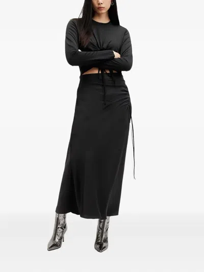 ALEXIA 侧缝线抽绳半身裙