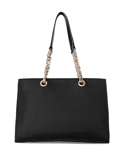 Just Cavalli Chain Logo Tote Bag In Black
