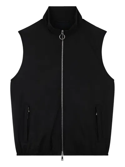 Paul & Shark Typhoon Padded Gilet In Black