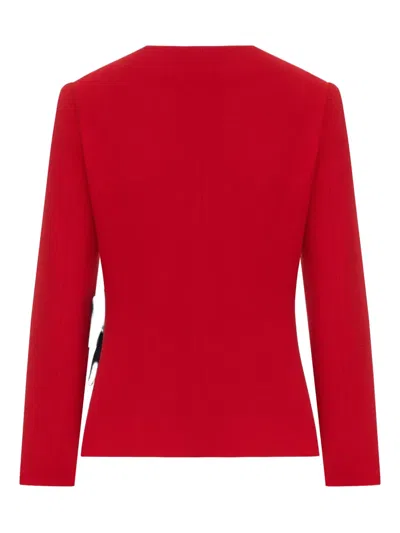 Valentino Wool Jacket In Red