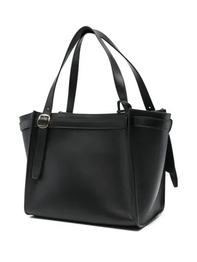 Coperni Cabas Origami Fold Leather Tote Bag In Black