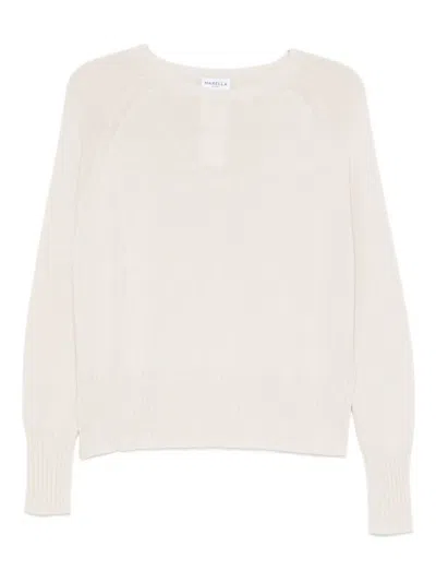 插肩式衣袖罗纹下摆毛衣