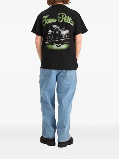 老虎刺绣印花T恤