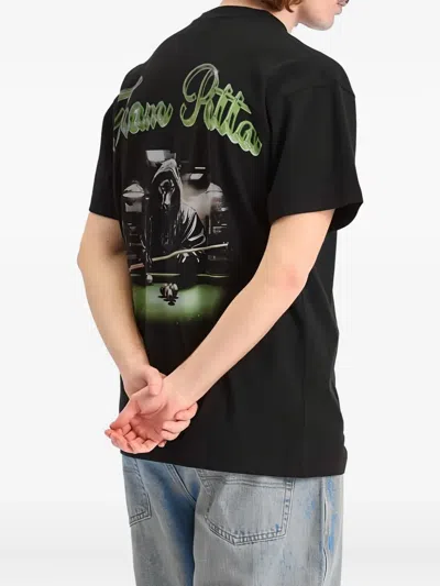 老虎刺绣印花T恤