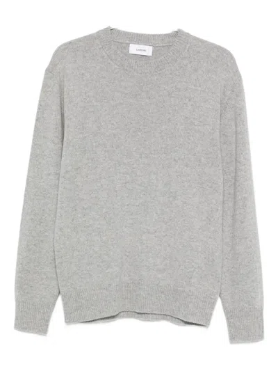 Lardini Wool And Alpaca Blend Sweater In Gray