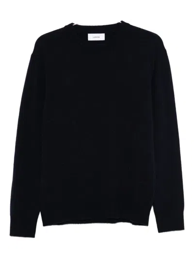 Lardini Wool And Alpaca Blend Sweater In Blue