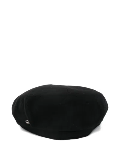 Tagliatore Flat-brimmed Hat In Black