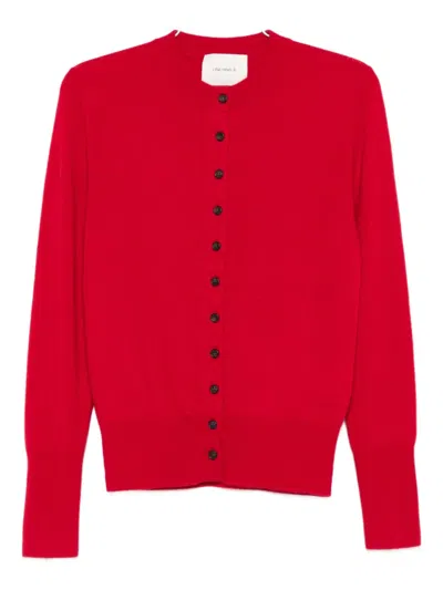Lisa Yang Nellia Cashmere Cardigan In Red