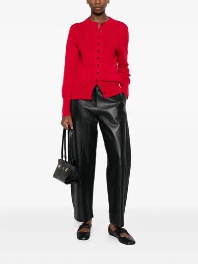 Lisa Yang Nellia Cashmere Cardigan In Red