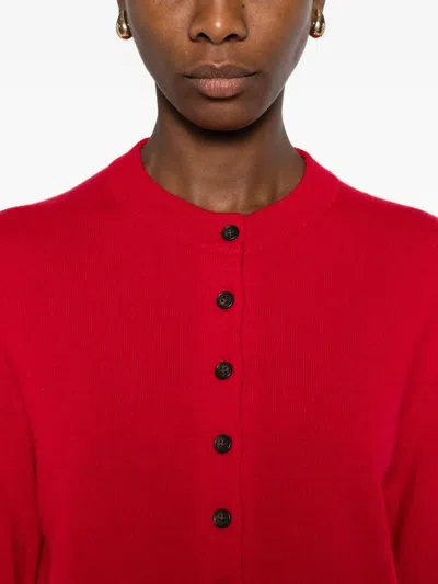 Lisa Yang Nellia Cashmere Cardigan In Red