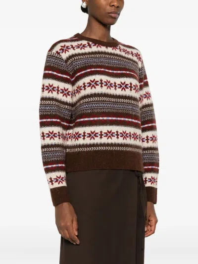 Dunst Wool Blend Crewneck Jumper In Multi