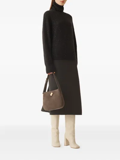 Fabiana Filippi Sweater With Sequins In Black