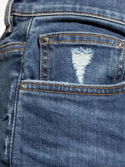 Amiri Distressed-effect Jeans In Blue