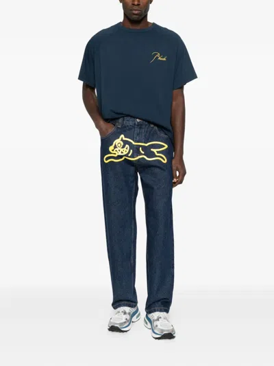 Icecream Running Dog Denim Pants In Blue
