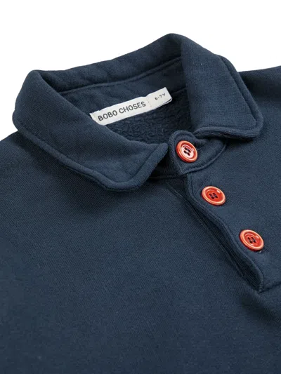 Bobo Choses Clover-embroidered Dress In Blue