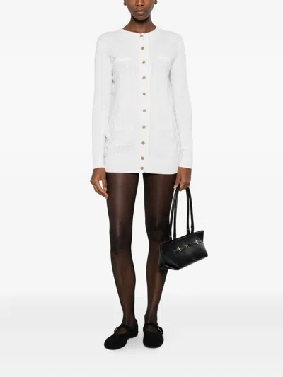 Lisa Yang Cable-knit Button Cardigan In White