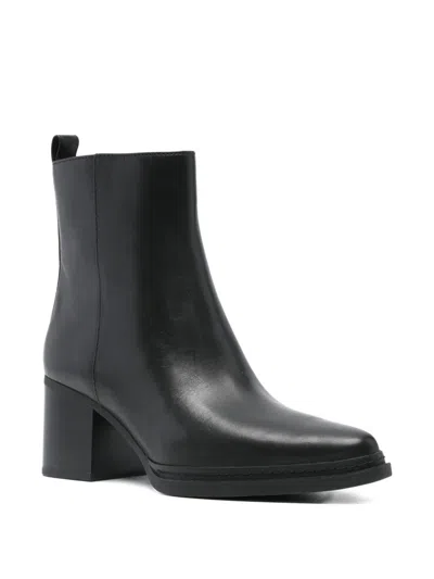 Michael Kors Lex Black Heeled Ankle Boot In Black