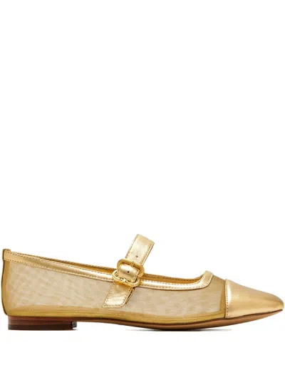 Sam Edelman Miranda Mary Jane Flat In Gold